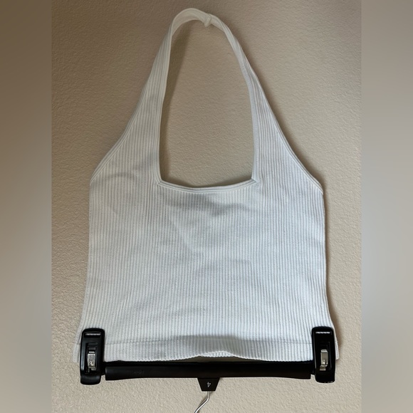 Tops - Women’s White Halter Crop Top